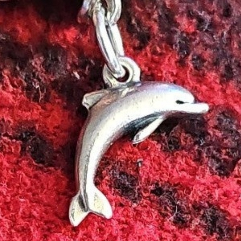 James Avery Retired Sterling Silver Dolphin Charm